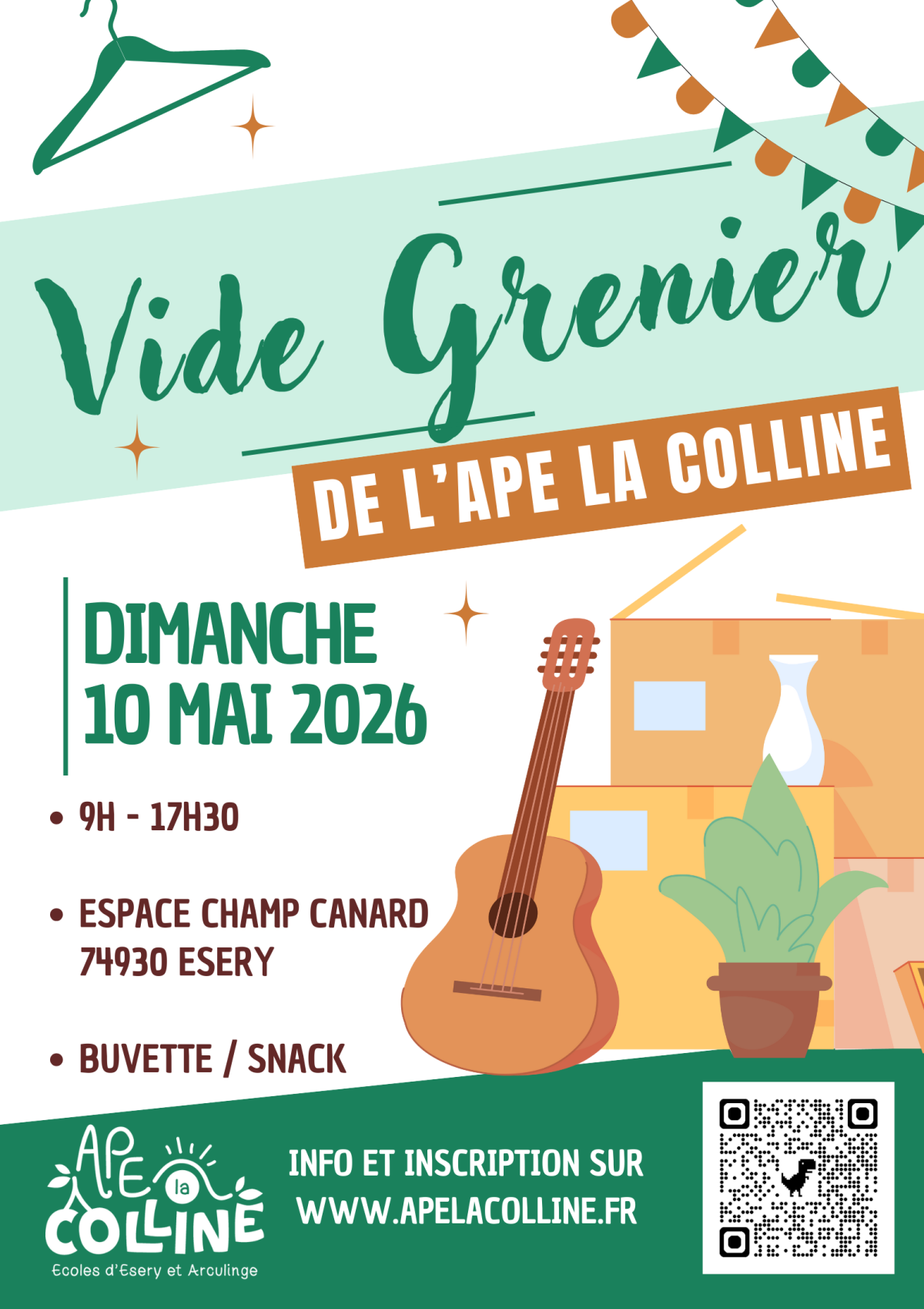 Inscrivez-vous pour le vide grenier !